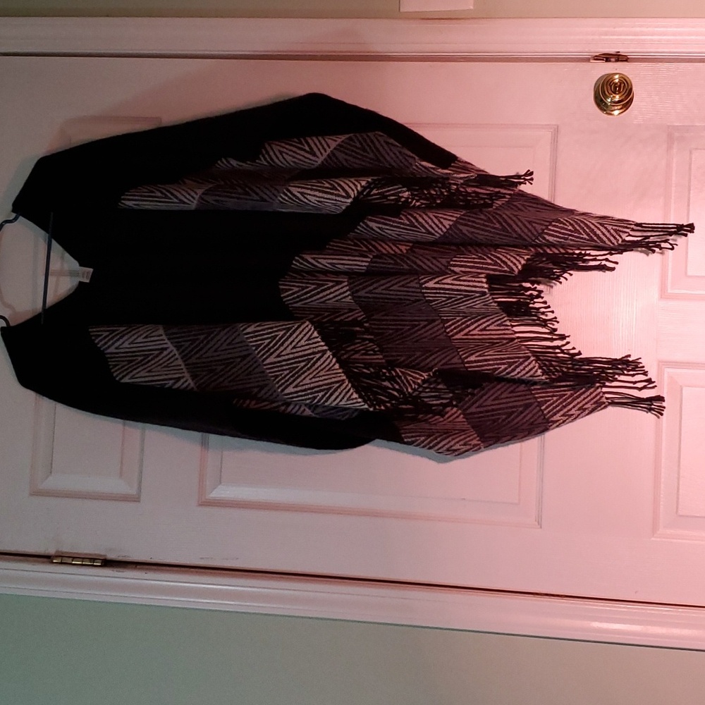 Open shawl tunic